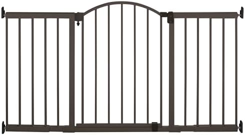 Amazon Summer Infant Metal Expansion Extra Wide Safety Pet and Baby Gate 44 71 Wide 36 Tall Hardware Mounted for Dog and Child Safety Fits Large Opening or Doorway Auto Close Walk Thru